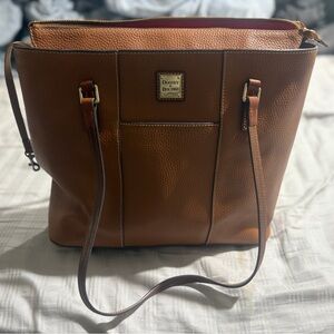 Dooney & Bourke Tan Leather Shoulder Bag